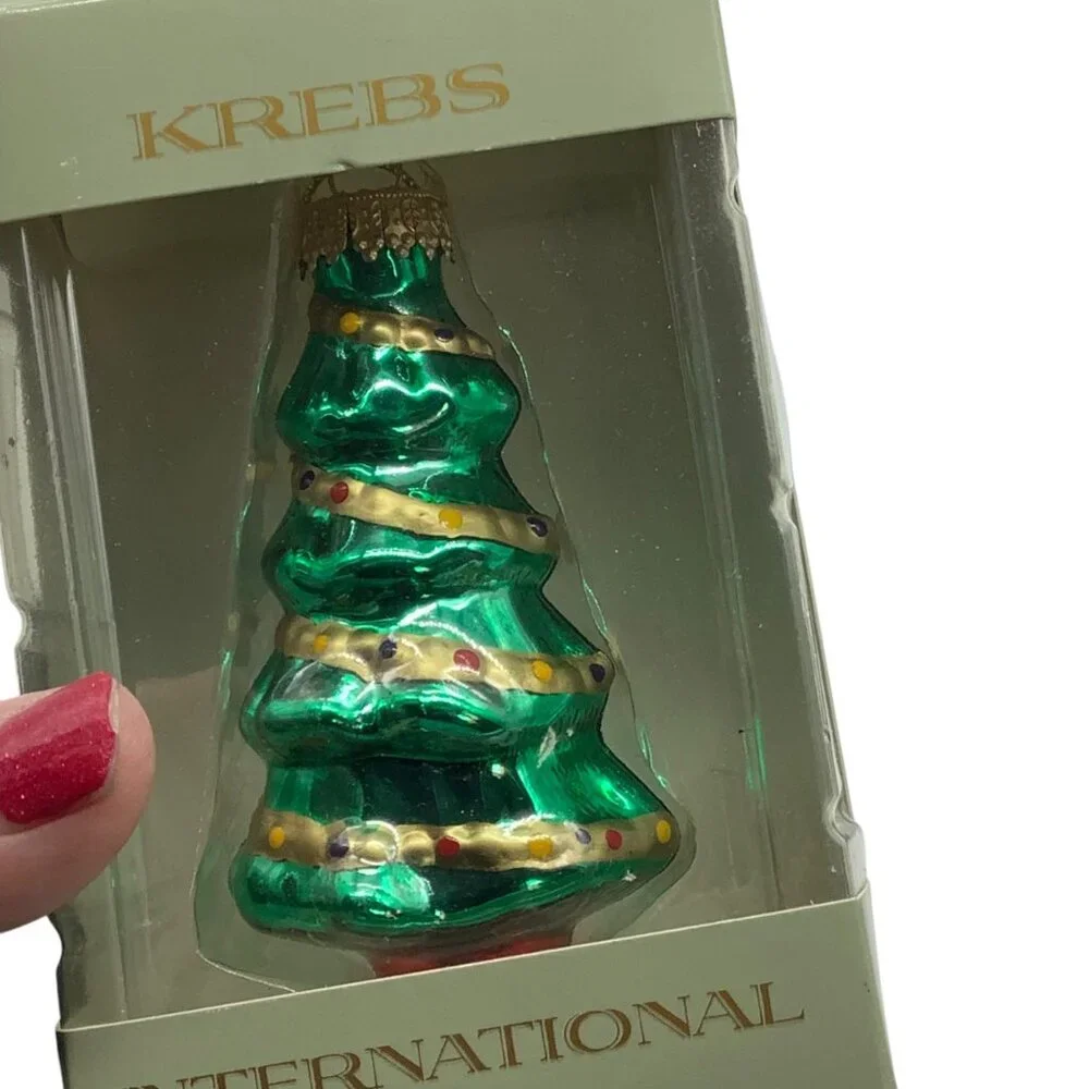 Krebs International Glass Christmas Tree Ornament‎ 4